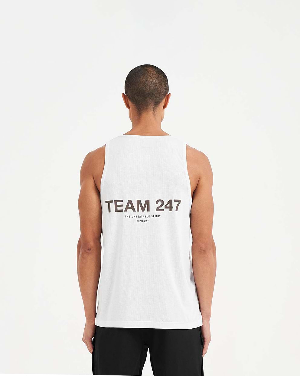247 Team Run Vest - Flat White